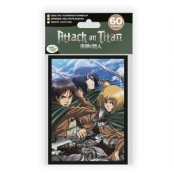 ATTACK ON TITAN -  JAPANESE SIZE SLEEVES - BATTLE TRIO (60) -  PLAYER'S CHOICE