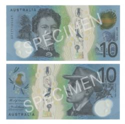 AUSTRALIA -  10 DOLLARS 2017 (UNC) 63