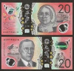 AUSTRALIA -  20 DOLLARS 2019 (UNC) 64