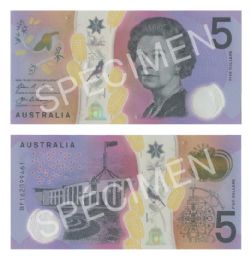 AUSTRALIA -  5 DOLLARS 2016 (UNC) 62