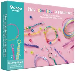 AUZOU CRÉATIF -  MY GLITTER SCOUBIDOUS (MULTILINGUAL)