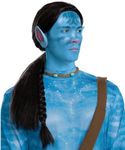 AVATAR -  JAKE SULLY DELUXE WIG - BLACK (ADULT)