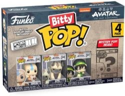 AVATAR THE LAST AIRBENDER -  TINY POP! AANG WITH MOMO, APPA, TOPH AND MYSTERY FIGURES - 4 PACK -  BITTY POP!