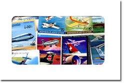 AVIATION -  200 ASSORTED STAMPS - AVIATION