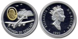AVIATION -  AVRO LANCASTER -  1990 CANADIAN COINS 02
