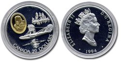 AVIATION -  CURTISS HS-2L -  1994 CANADIAN COINS 09