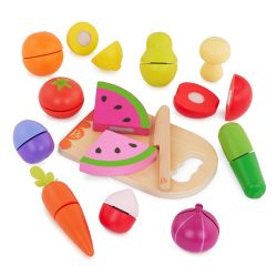 B. TOYS -  B.WOODY-CHOP 'N' PLAY FRUIT & VEGETABLE SET