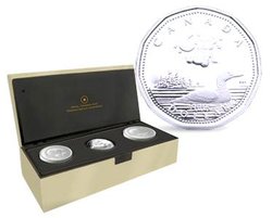 BABY -  BABY KEEPSAKE TINS AND STERLING SILVER DOLLAR -  2006 CANADIAN COINS