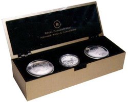 BABY -  BABY KEEPSAKE TINS AND STERLING SILVER DOLLAR -  2008 CANADIAN COINS