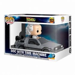 BACK TO THE FUTUR -  POP! RIDES VINYL FIGURE OF DOC WITH TIME MACHINE 133