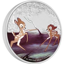 BAMBI -  BAMBI 80TH ANNIVERSARY: BAMBI AND FALINE -  2022 NEW ZEALAND COINS 03