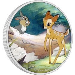 BAMBI -  BAMBI 80TH ANNIVERSARY: BAMBI AND THUMPER -  2022 NEW ZEALAND COINS 01