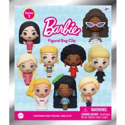 BARBIE -  RANDOM 3D FOAM BAG CLIP - SERIES 1