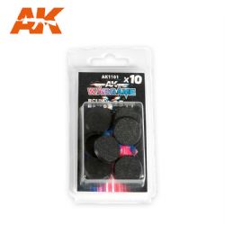 BASES -  25 MM ROUND BASES (10) -  AK INTERACTIVE
