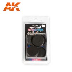 BASES -  32 MM ROUND BASES (10) -  AK INTERACTIVE