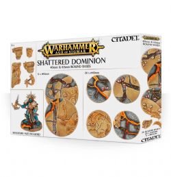 BASES -  40 AND 65 MM ROUND BASES (26) -  SHATTERED DOMINION