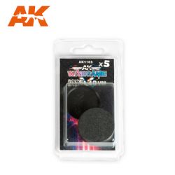 BASES -  40 MM ROUND BASES (5) -  AK INTERACTIVE