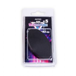 BASES -  75X42 MM OVAL BASES (5) -  AK INTERACTIVE