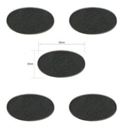 BASES -  CITADEL 60X35MM OVAL BASES (X5)