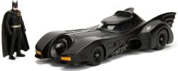 BATMAN -  1989 BATMOBILE WITH BATMAN FIGURE - 1/24 -  JADA HOLLYWOOD RIDES