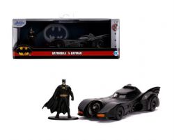 BATMAN -  1989 MOVIE BATMOBILE 1/32 WITH BATMAN FIGURE -  HOLLYWOOD SERIES