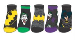 BATMAN -  5 PAIRS OF ASSORTED SOCKS (9-11) -  DC COMICS