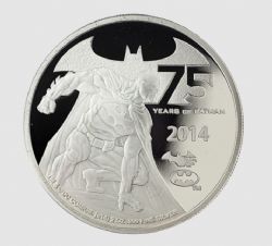 BATMAN -  75TH ANNIVERSARY OF BATMAN -  2014 NEW ZEALAND COINS