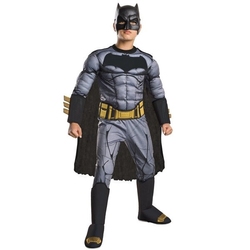 BATMAN -  BATMAN COSTUME - BLACK AND GREY - MUSCLE CHEST (CHILD) -  BATMAN VS SUPERMAN