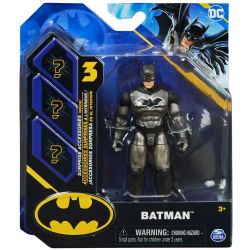 BATMAN -  GREY BATMAN FIGURE (4 INCHES) -  DC COMICS