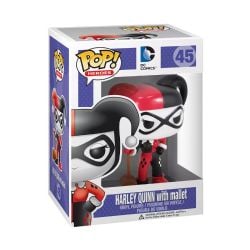 BATMAN -  POP! VINYL FIGURE OF HARLEY QUINN WITH MALLET (4 INCH) 45