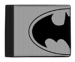 BATMAN -  WATER RESISTANT BIFOLD WALLET - GREY -  DC COMICS