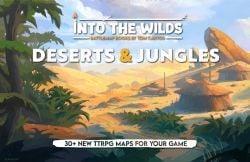 BATTLE MATS -  DESERTS AND JUNGLES -  INTO THE WILDS BATTLEMAP BOOKS