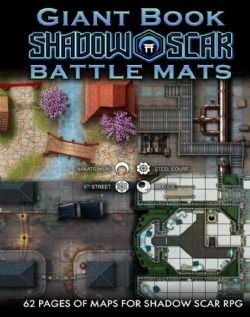 BATTLE MATS -  SHADOW SCAR (MULTILINGUAL) -  GIANT BOOK OF BATTLE MATS