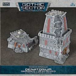 BATTLEFIELD IN A BOX -  MUNDUS IMPERIALIS DAMAGED AND DESTROYED WV1 GENATORIUM -  GOTHIC SECTOR