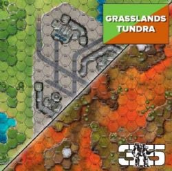 BATTLETECH -  BATTLEMAT - BATTLE MAT GRASSLANDS/TUNDRA (34