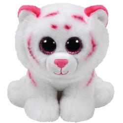 BEANIE BABIES -  TABOR THE PINK AND WHITE TIGER (6