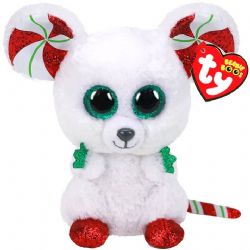 BEANIE BOO'S -  CHIMNEY THE CHRISTMAS MOUSE (6