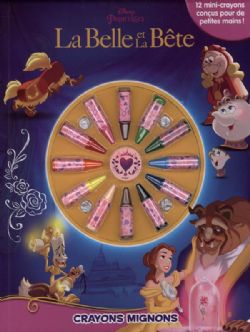 BEAUTY AND THE BEAST -  CRAYONS MIGNONS - CAHIER À COLORIER AVEC CRAYONS -  DISNEY PRINCESSES