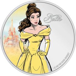 BEAUTY AND THE BEAST -  DISNEY PRINCESS AND CASTLE : BELLE -  2024 NEW ZEALAND COINS 03