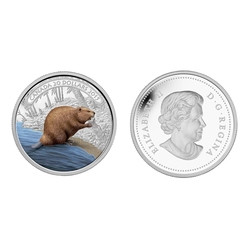 BEAVER AT WORK -  2015 CANADIAN COINS