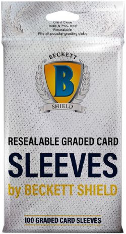 BECKETT SHIELD -  RESEALABLE GRADED CARDS SLEEVES (PACK OF 100)