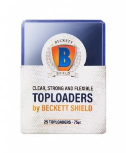BECKETT SHIELD -  TOPLOADER 75PT (25-PACK)