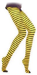 BEE -  PANTYHOSE - BLACK AND YELLOW (ADULT - ONE SIZE)