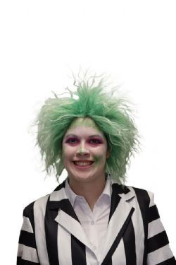 BEETLEJUICE -  BEETLE WIG - GREEN (ADULT)