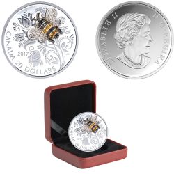 BEJEWELED BUGS -  BEE 02 -  2017 CANADIAN COINS