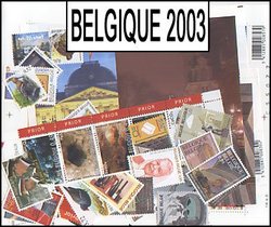 BELGIQUE -  2003 COMPLETE YEAR SET, NEW STAMPS