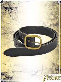 BELTS -  LEATHER BELT WITH MEDIEVAL KNOT - BLACK (SMALL)