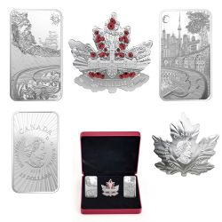 BENEATH THY SHINING SKIES - SET OF THREE COINS -  2018 CANADIAN COINS