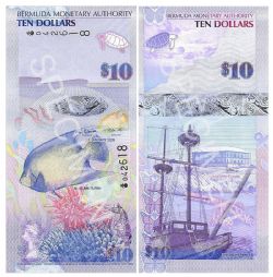 BERMUDA -  10 DOLLARS 2009 (UNC) 59