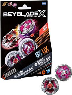 BEYBLADE -  CHAIN INCENDIO 5-60HT AND CIRCLE GHOST 0-80GB DUAL PACK SET -  BEYBLADE X